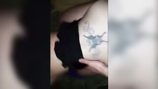 Tattooed cuck girl held down while I fuck her.