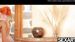 Crazy Sexy Beauty red haired and Bae blonde have mindblowing lesbian sex