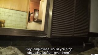 Japanese female employees take part in a cheating wives group sex 2