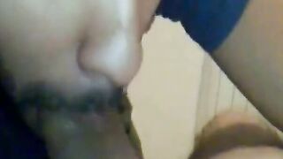 A married Arab sucks his owner not to pay the month
