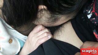 Female Colleague Blowjob for Man on the Roadside