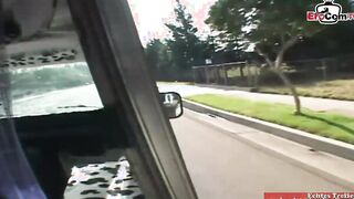 Black haired barely legal with tiny boobies pick up for sex in the car