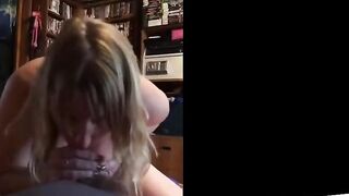 Giving hubby tintinboy  a blowjob