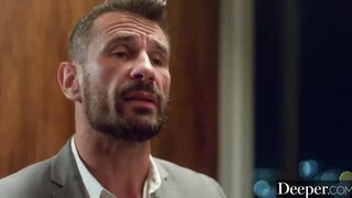 Deeper. Incredible gold digger is seduced by BF's dad