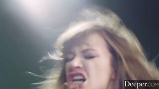 Deeper. Naomi & Ashley have insane three-way at photoshoot