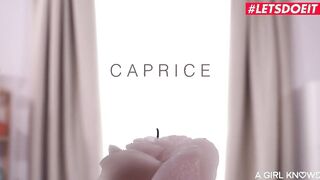 AGIRLKNOWS - (Caprice, Charlie Red) - Lesbian Rubs Session Turned Into Romantic Twat Licking And Finger Bang Session