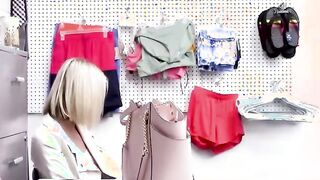 Shoplyfter - Sexsual Blonde Caught Stealing Getting Disciplined In The Backroom By The Security Officer
