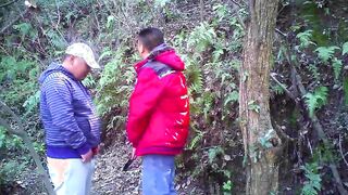 Amateur Asian not daddies outdoors