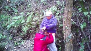 Amateur Asian not daddies outdoors