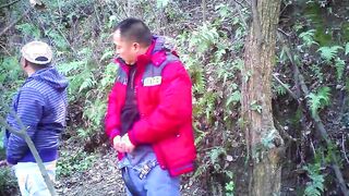 Amateur Asian not daddies outdoors