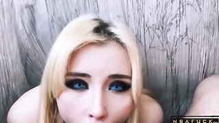 Stepsister in Mask Handjob and Deep Blow