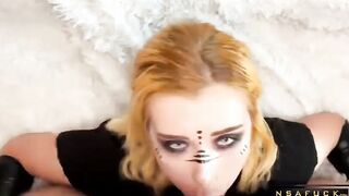 Sexy Stepsister Elf Hard Fucks in Mouth