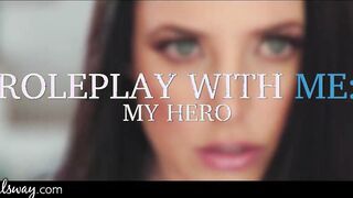 GIRLSWAY Superhero Angela White Hard Fucks Whitney Wright After Saving Her
