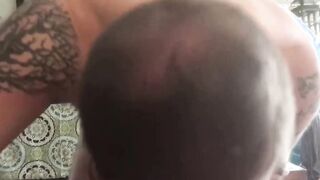 Milking daddy and cumming hard after