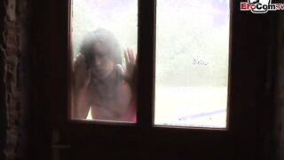 Reverse anal Gang Bang with thin women with natural boobs