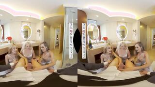 Erotic America - Blonde Hot, Kay Carter, is gets married and wants to share her man with bridesmaids, Jazmin Luv