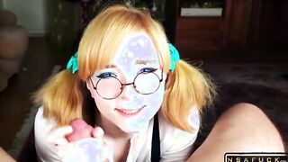 Cute Redhead Stepsister Deepthroats Dick