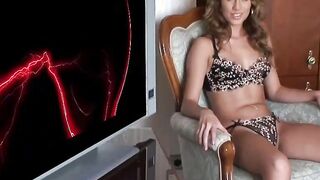 Hairy thin Asian 19 yo into a mini skirt fucks into