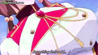 Hentai guy fucks beautiful busty teens