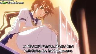 Hentai guy fucks beautiful busty teens