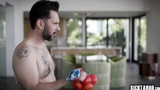 New family rule and rough foursome sex