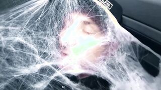 LETSDOEIT - (Jezzicat, Jason Steel) - Halloween With Turned On Possessed Slut Fucks A Big Cock In The Car