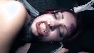 LETSDOEIT - (Jezzicat, Jason Steel) - Halloween With Turned On Possessed Slut Fucks A Big Cock In The Car
