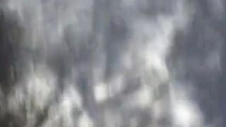 Jacking and cumming on a bridge over the highway