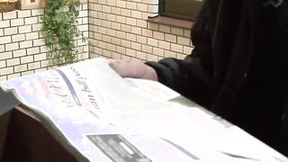 Anal sex with a skinny dark hair oriental Girl with small