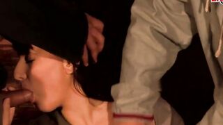 dark hair 18 loves anal three way mmf with sandwich