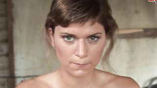 Petite MILF make 3-way mmf inside forest with cum in