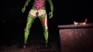 LETSDOEIT - (Lullu Gun, Fash, Jason Steel) - Thin German 18 Yo Hardcore Halloween three Way Inside The Car With Turned On Monsters