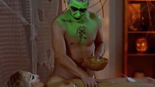 LETSDOEIT - (Kayla Green,Steve Q) - Halloween Gigantic Titted Blonde MILF Creepy Rubs With Lusty Gigantic Dick Frankenstein
