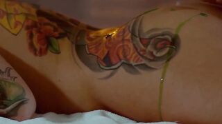 RELAXXXED - Halloween Oiled Massage For Long Titties Blonde Kayla Green - LETSDOEIT