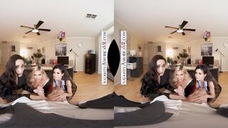 Sexsual America - Employees Caitlin Bell, Crystal Rush, and Jamie Michelle treat their boss with their mouths and leaking pussies