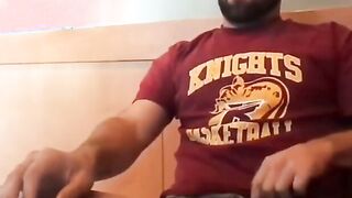Bearded Bro Public Jerk Off in A Coffee Shop 2