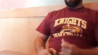 Bearded Bro Public Jerk Off in A Coffee Shop 2