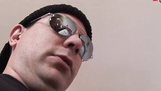 Thin dark haired small hooters cougar seduced for anal hotel sex