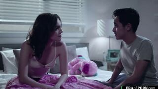 Guy almost caught fucking his gf stepsis