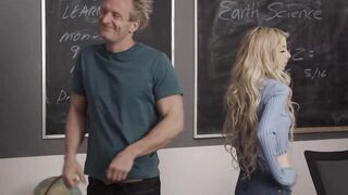 Freshman Stepsister Kenzie Blows Up two