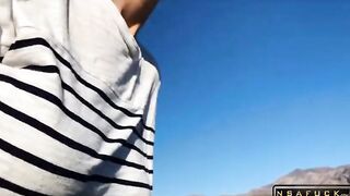 Public Stepsister Sex in the Convertible