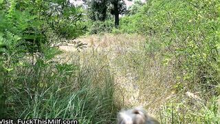 Real Outdoor Sex on the River Bank after Swimming (POV)