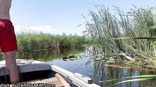 Real Outdoor Sex on the River Bank after Swimming (POV)