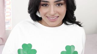 Sexy petite Latina stepsis sucked cock