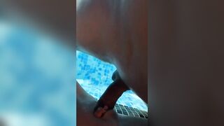 Huge ebony dick enter inside wet pussy