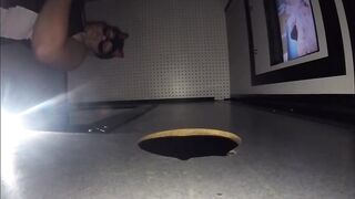 Gloryhole Jizzed first visit GF removes condom