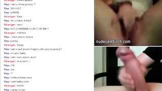 Closeup mutual masturbation on live web cam chat