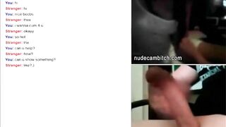 Closeup mutual masturbation on live web cam chat