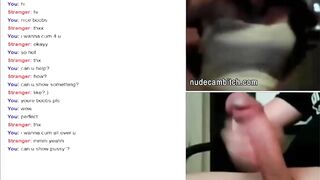 Closeup mutual masturbation on live web cam chat