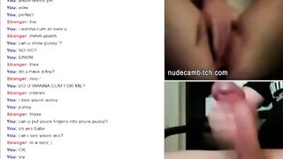 Closeup mutual masturbation on live web cam chat